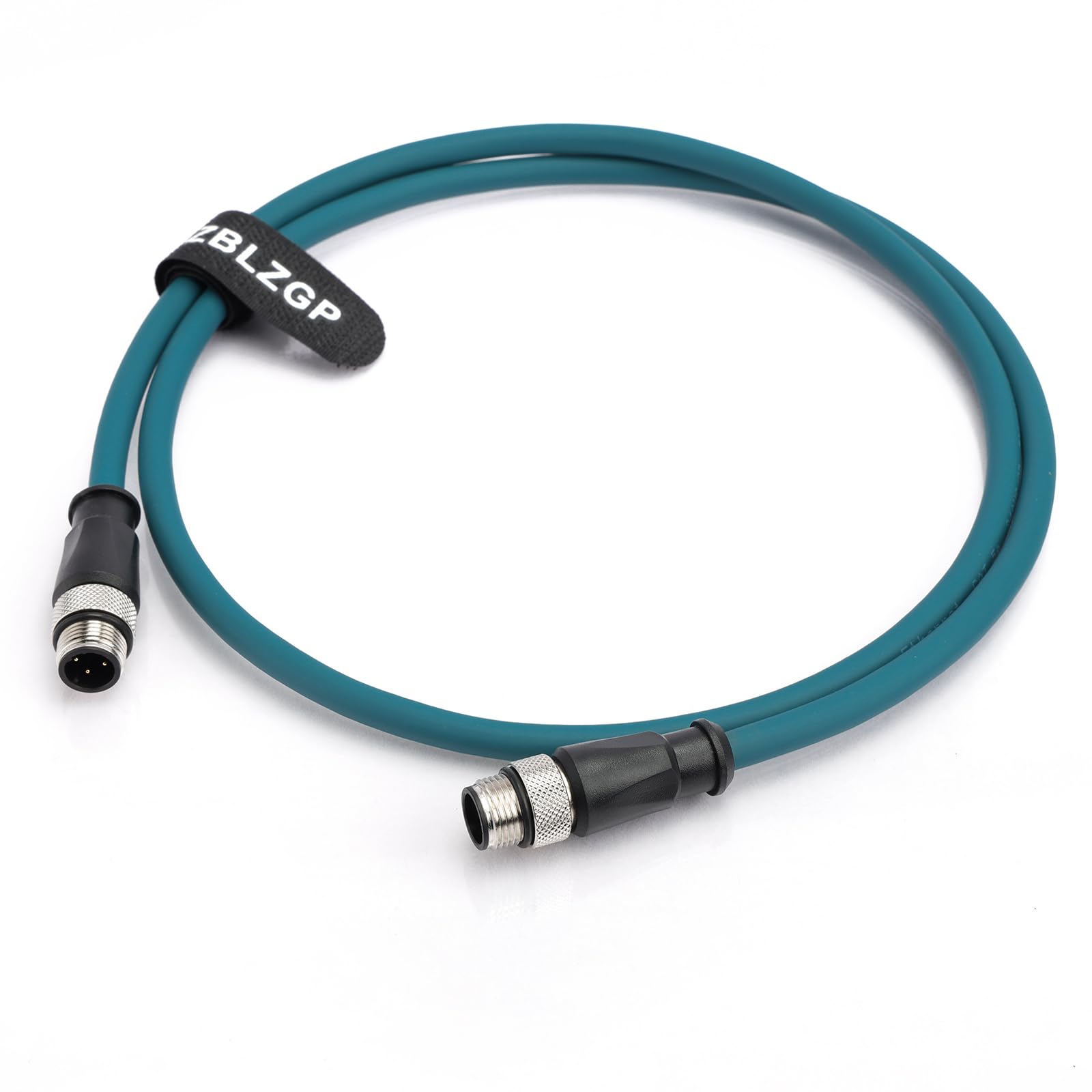 Verlängerungskabel Ethernet Gigabit geschirmtes Kabel M12 D Code 4 Pin auf 4 Pin Stecker Industrial Vision Kamera Cat5 Kabel für Sensor Industiral Automation (20M)