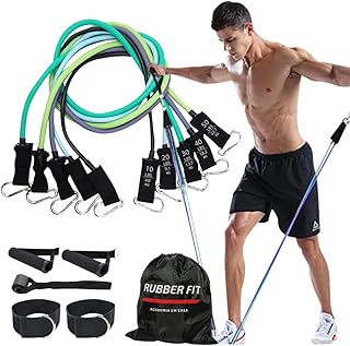 Kit Elástico Para Treino Exercícios Malhar Musculação Academia em Casa