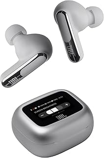 JBL Live Beam 3 In-Ear Wireless Earbuds with Ear Pads, True Wireless with Adaptive Noise Cancelling, Up to 48 Hours Playti…