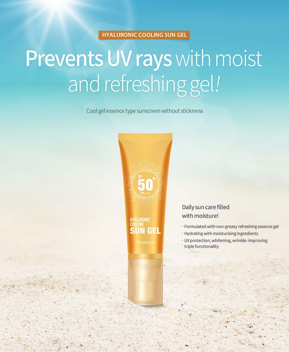 Deoproce Gel de enfriamiento hialurónico Spc 50+ Pa +++ 50G