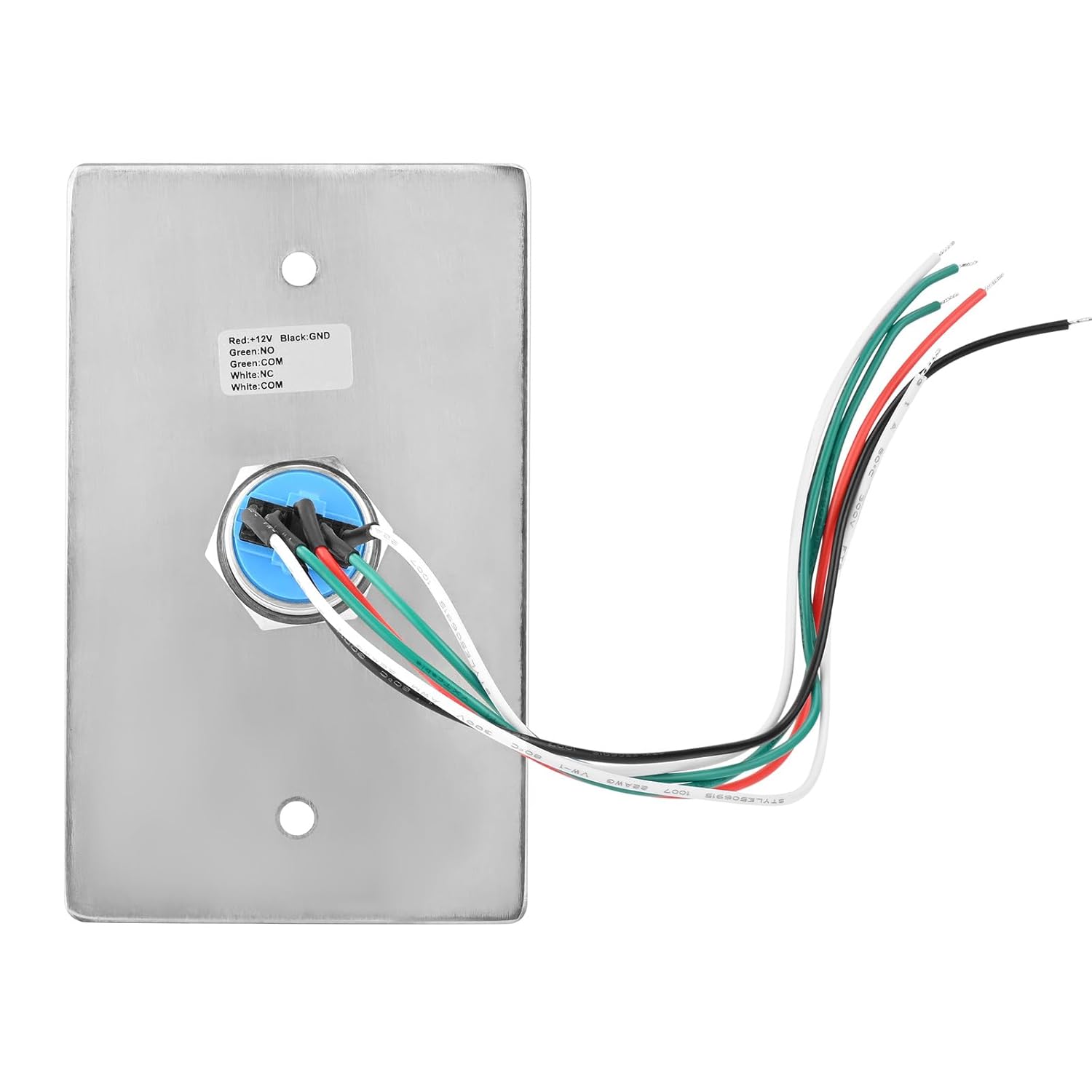 Push to Exit Button with Back Mount Box IP67 Waterproof Stainless Steel LED Light NO/NC Press Exit Switch