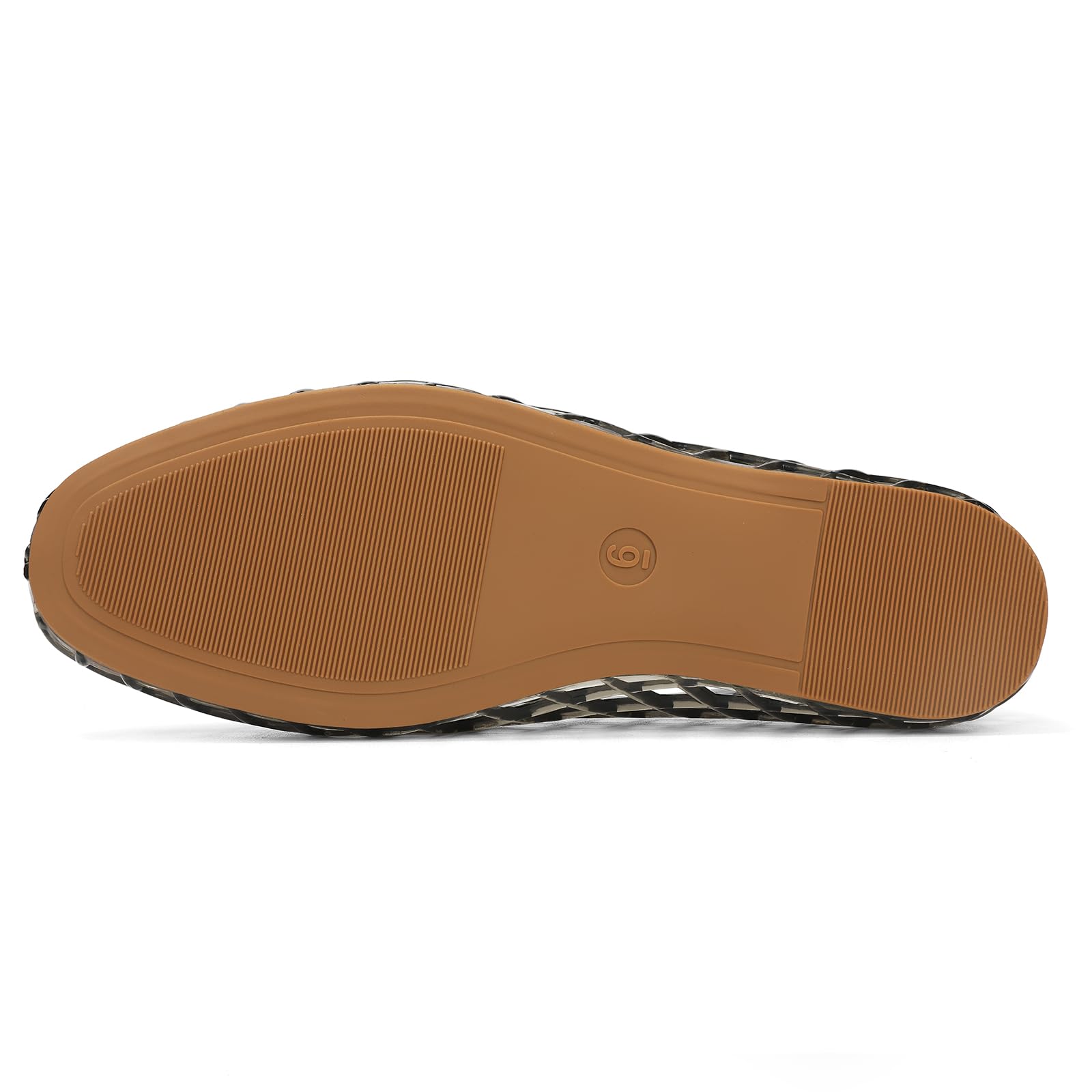 HEVA Sandali bassi da donna in tessuto mesh traspirante trasparente scarpe estive spiaggia gelatina balletto sandali
