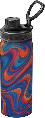 Miniatura 11 de Hervidor de agua aislado de acero inoxidable con patrón Art Deco Botella de agua divertida con aislamiento Ideal para deportes y viajes