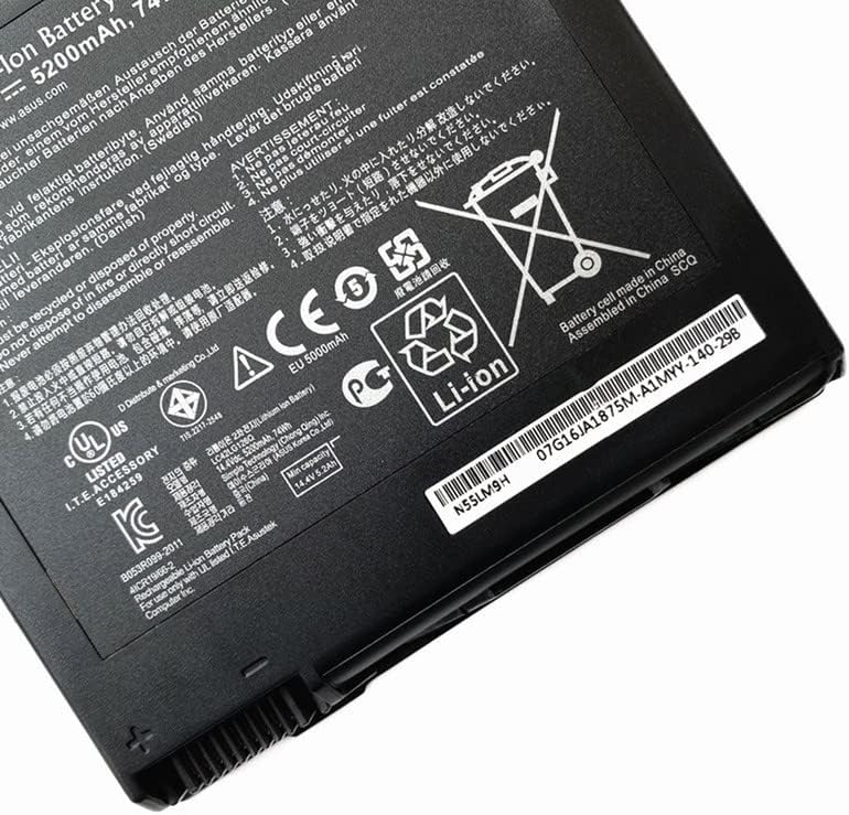 互換 適用の A42-G55 14.4V 74Wh 対応 For A42-G55 G55 G55V G55VM G55VW 互換 適