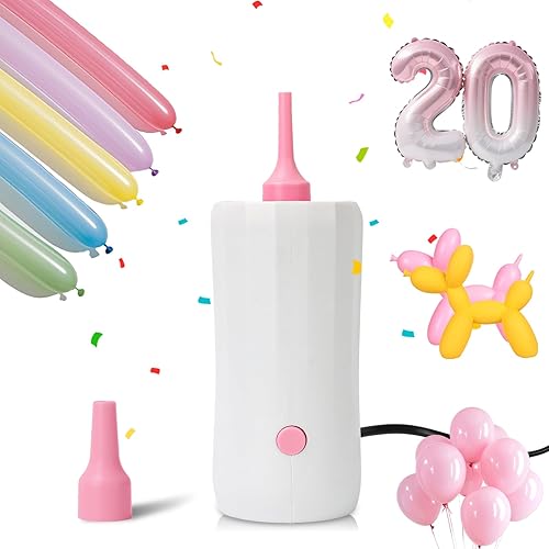 Ball Pump Balloon Pumps Electric, Balloon Pump Portable Long Animal Balloon Pump, Electric Blower Machine Inflator Basketball Pump 260 Balloon Pump