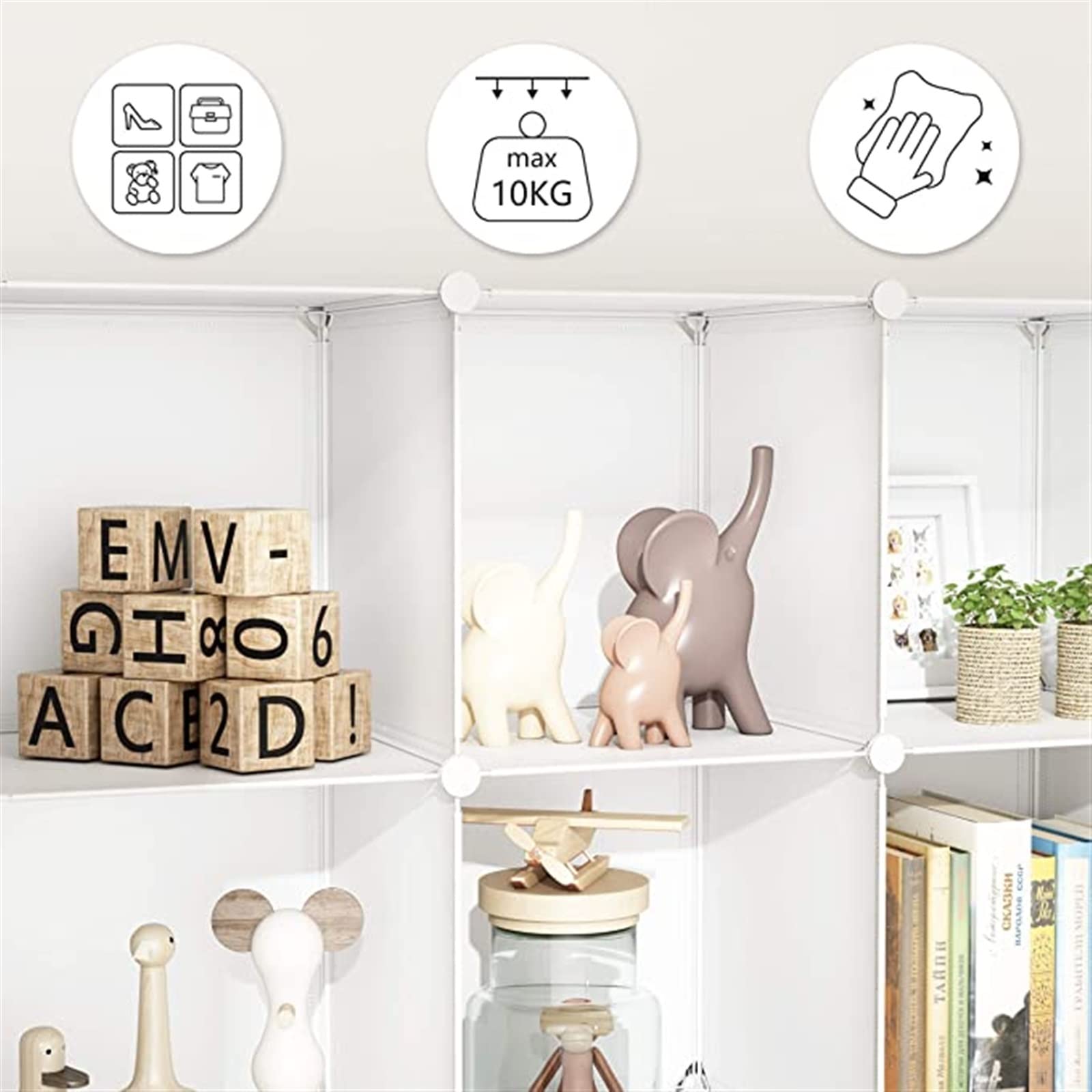 Amazon｜衣類を掛けるためのポータブルワードローブクローゼット