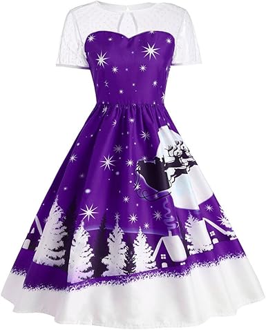 Auifor Christmas Dresses Nice Vintage 