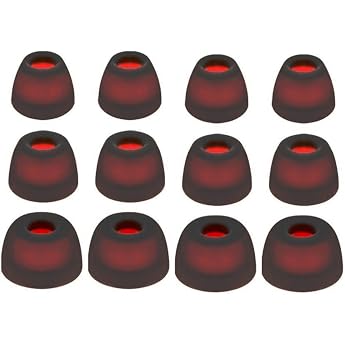 rhent premium silicone earplugs for jbl tune beam tws suitable for charging case compatible with jbl wave beam/jbl wave buds/jbl wave flex 51 cm earbuds sml 12 pieces transparent black
