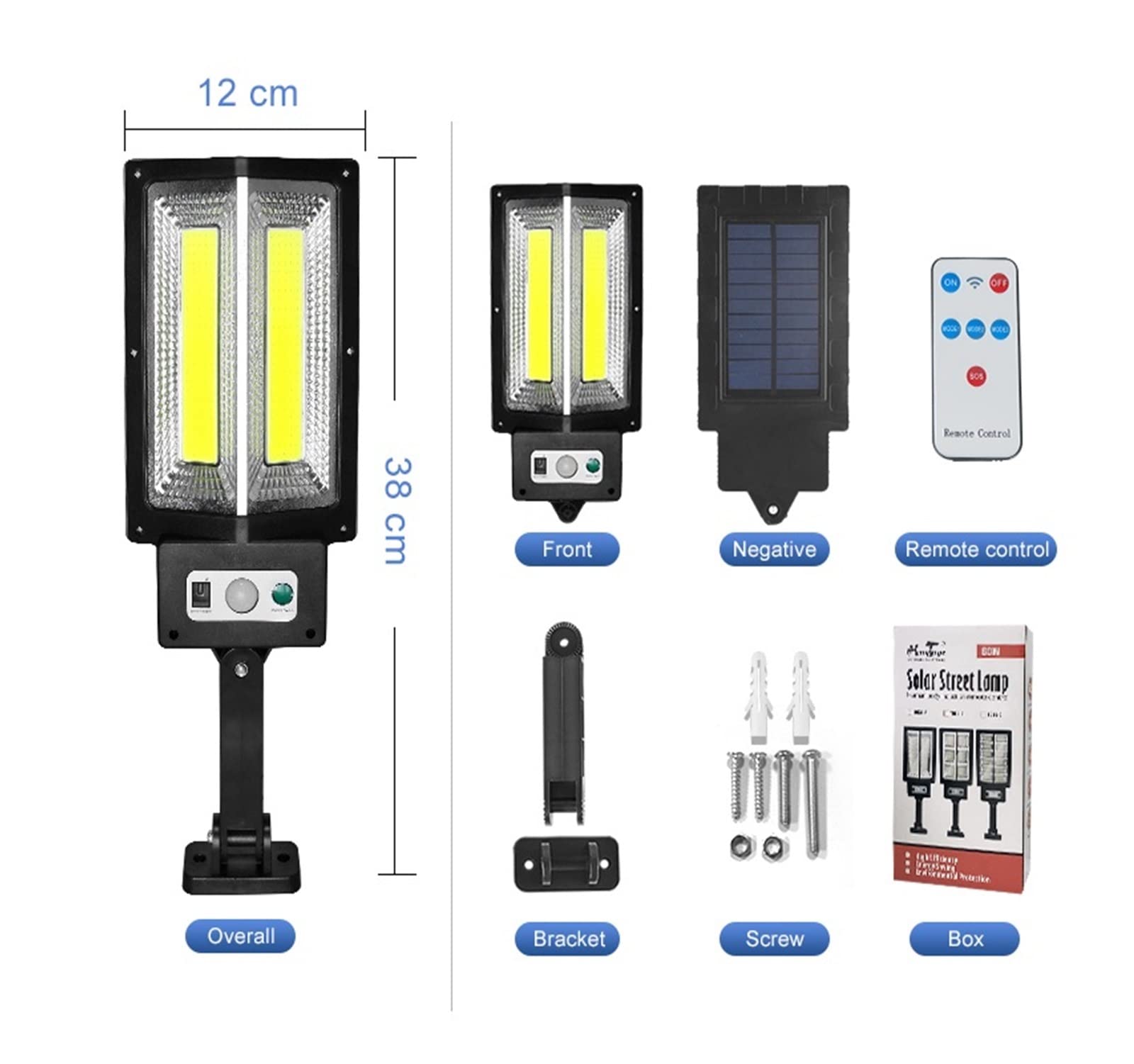 Lampy Solarne Zewnątrz, 10000 lm słoneczne oświetlenie parkingowe zewnętrzne 720 diod led słoneczne oświetlenie uliczne zewnętrzne wodoodporne 24 godziny pracy lampa słoneczna pilot lampa ogrodowa,Do
