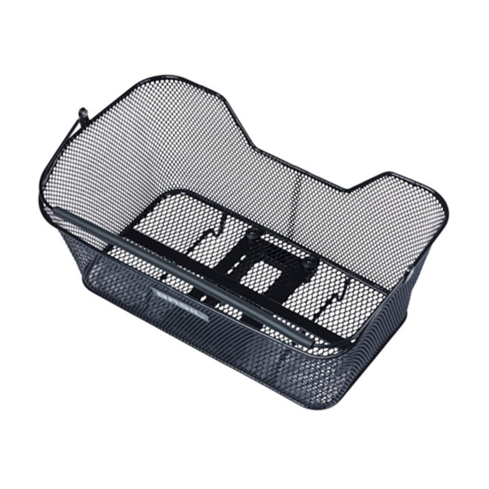 Basil Base XL Bicycle Basket - Rear Wheel - MIK System - Lockable - Weatherproof - Heavy Duty - 34 Litres - Black