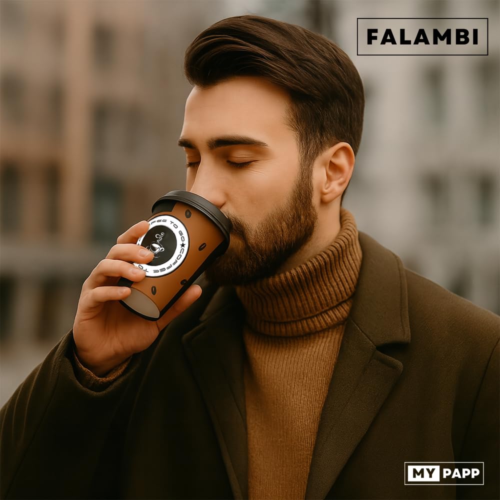 FALAMBI 1000 Stk. Kaffeebecher Coffee to go, Pappbecher 200 ml, 8oz - Made in Germany | Einwegbecher zum Mitnehmen | Papierbecher Für Heiß- & Kaltgetränke