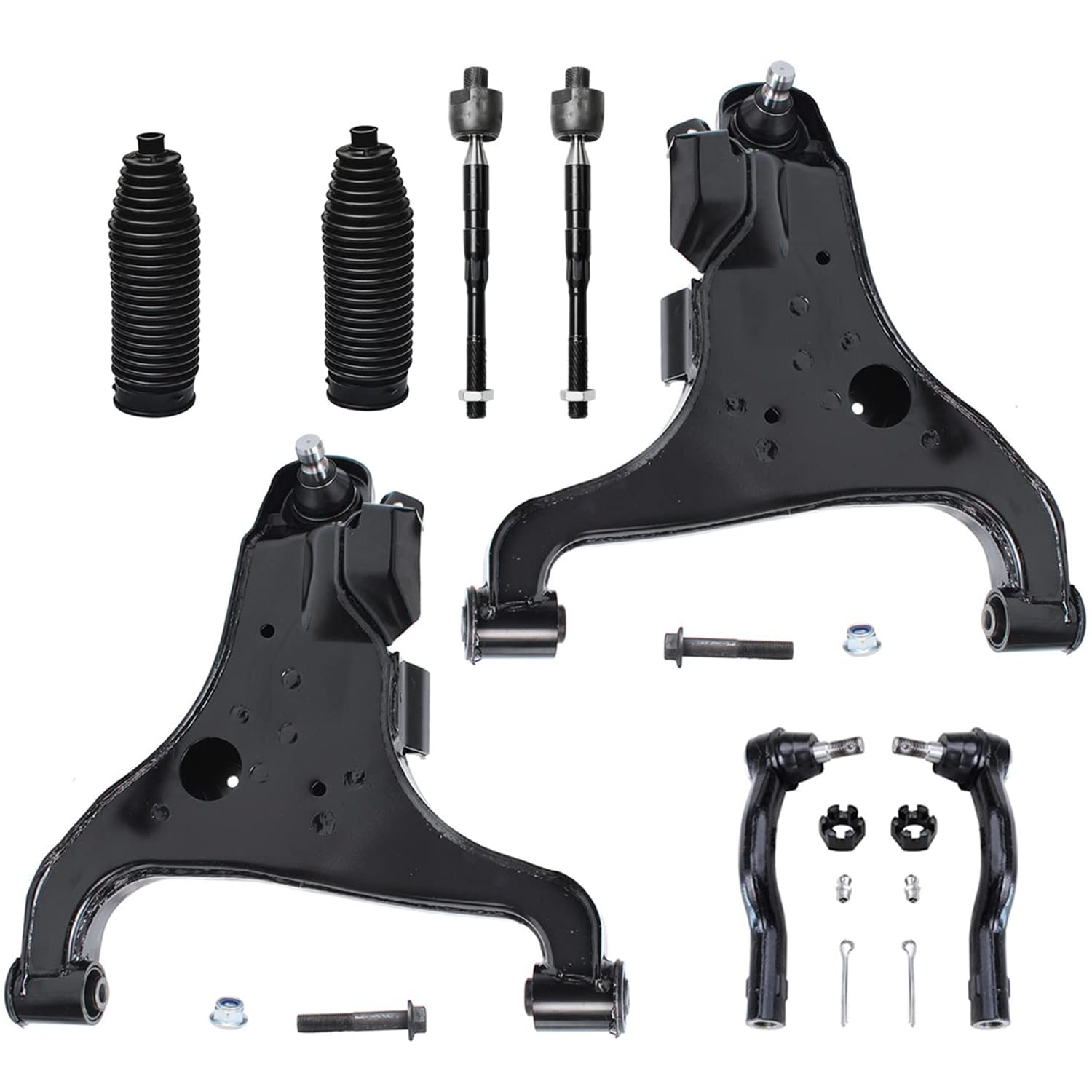 Detroit Axle - 8pc Front End Kit for 2004-2010 Infiniti QX56, 2004-2015