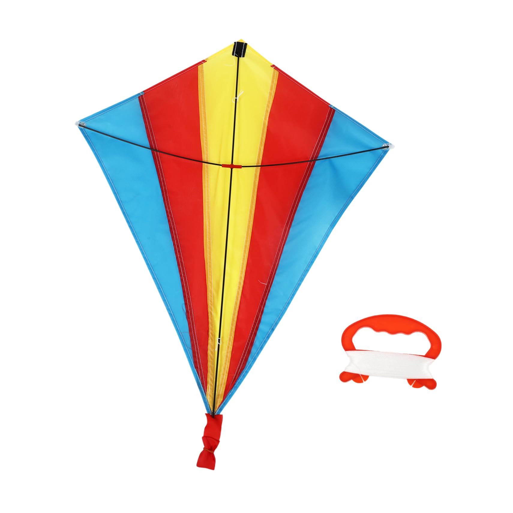 SUPVOX Shaped Long Tail Kite Easy to Fly Colorful Design for Garden Beach and Park Fun for All Ages