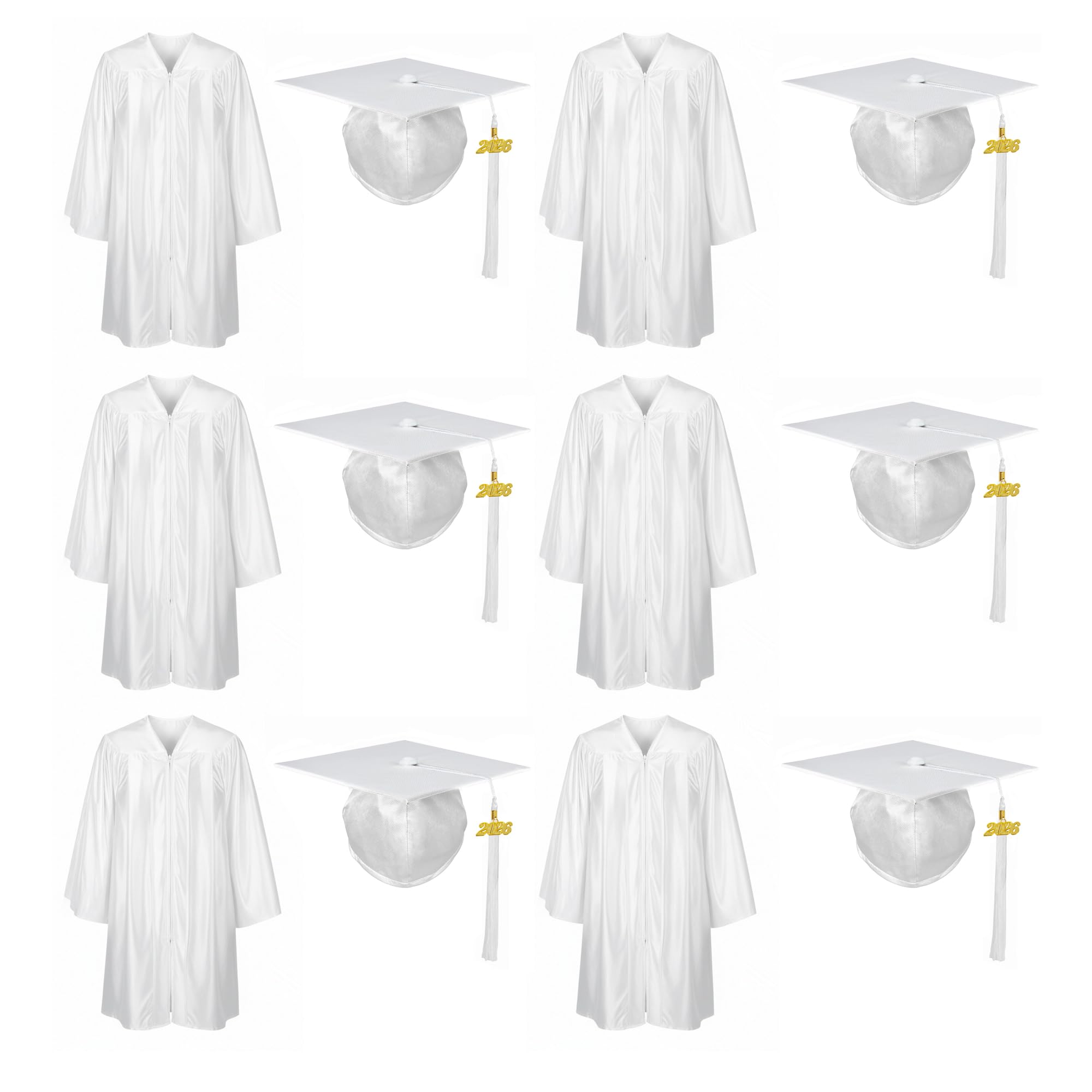 Shiny Preschool Kindergarten Graduation Cap Gown Set for Kids With 2026 2025 Tassel Charm