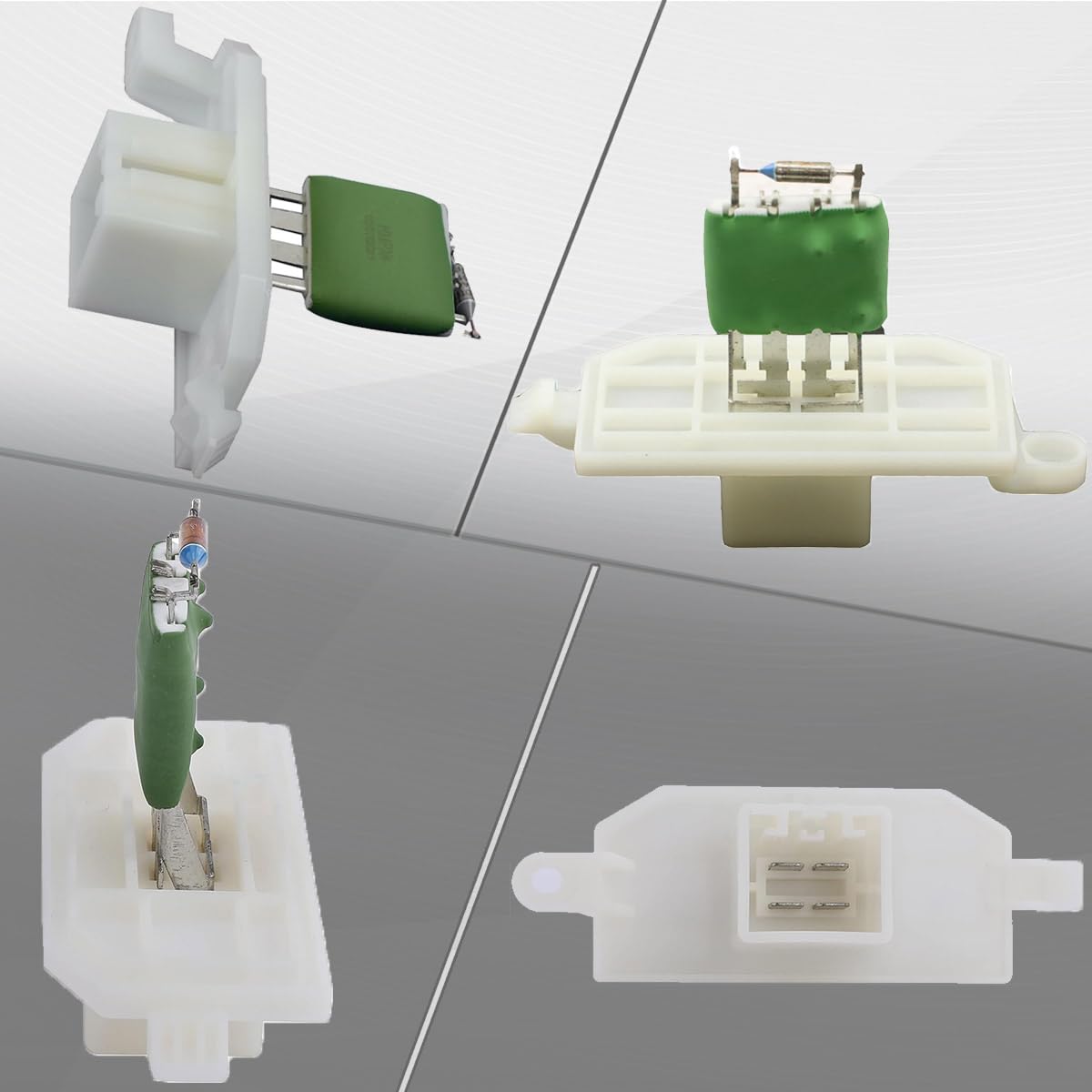 ZAMDOE 4 Pin Resistenza Ventola Motore soffiante Riscaldatore 12 V per Ford B-Max B-Max C-Max per Ford Transit Custom Custom V362 Bus Van 1804471 AV1118B647AB per Focus con Nastro Isolante Nastro