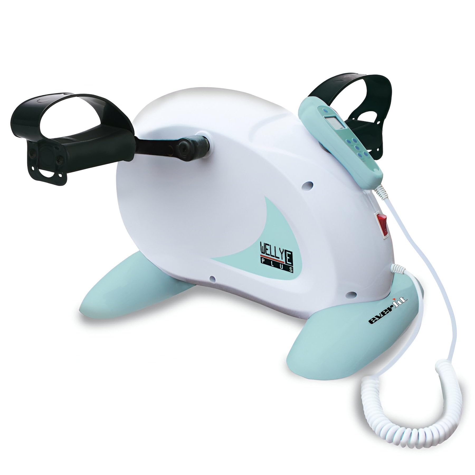 EVERFIT WELLY-E PLUS, Pedaliere riabilitazione, Adatto alla ginnastica assistita e fisioterapica di arti inferiori o superiori