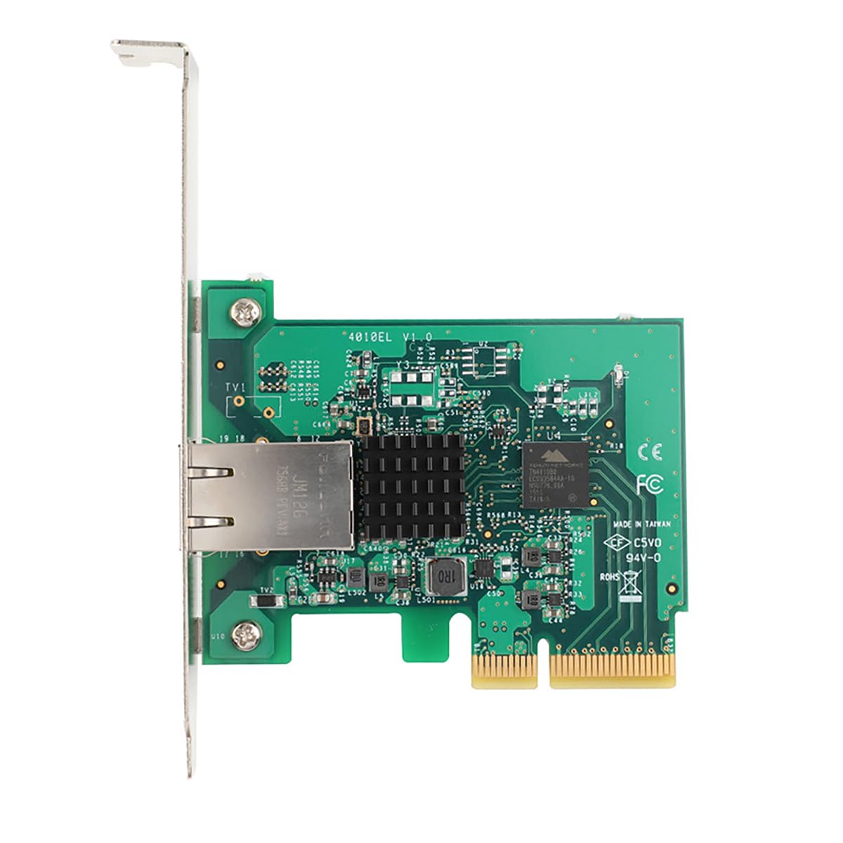 Scheda di rete Ethernet PCIe X4 a 10G RJ45 per desktop e server, PCI Express 2.0 x4 10G/5G/2.5G/1G/100M RJ45 Adapter - 10 Gigabit LAN NIC con Jumbo Frame & Link Aggregation Support