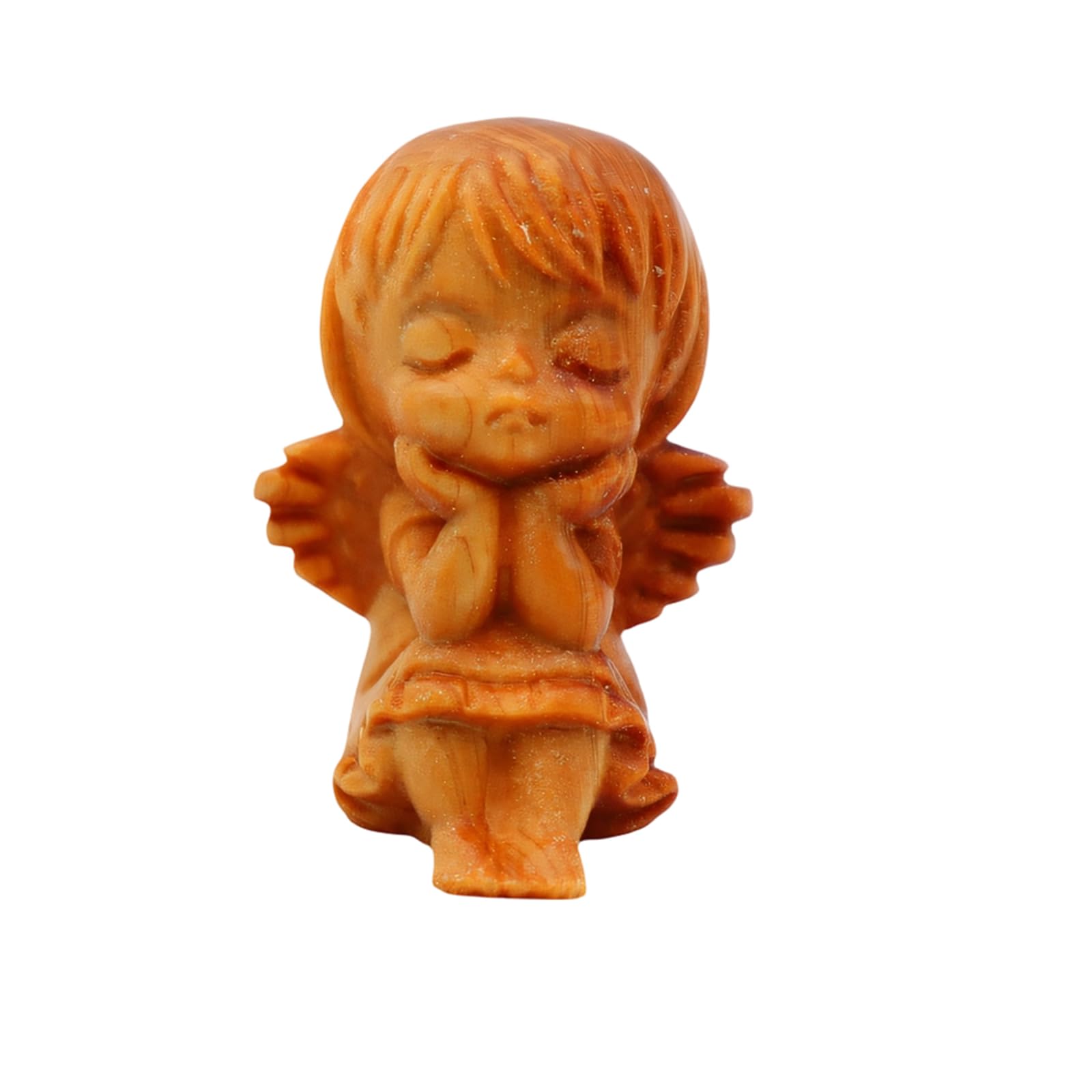 HZBB Wooden L Girl Statue Hand Carved Sculpture Desktop Ornament for Home Decor Collectible Figurine Decorative Ornament