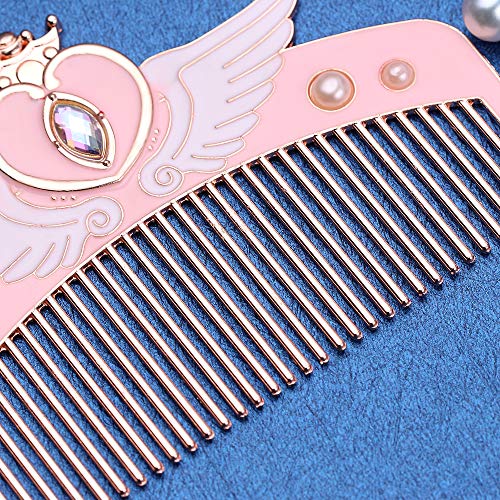 Sailor Moon Makeup Comb Hair Brush Girls Hairbrush Hair Comb Girls Hairdresser (Pink Heart) #TOP3