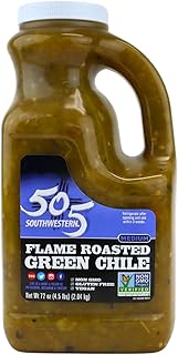 505 Southwestern Green Hatch Chile Foodservice 72 Ounce Bulk - Flame Roasted, Restaurant Salsa, Salsa Verde, and Green Chile Sauce (Flame Roasted Green Chile (Medium))