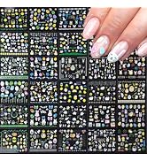 30 Sheets Easter Nail Stickers Easter Bunny Nail Art Rabbit Egg Chick Nail Decals Cute Bunny Stic...