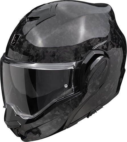 Scorpion EXO-Tech Evo Carbon Onyx Casque, Noir, M (57/58)