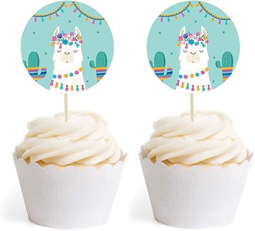 Vista 176 de Andaz Press Fiesta de llama y cactus, recuerdos de fiesta de bálsamo labial, bálsamo de llama, paquete de 12, decoración temática bohemia de llama