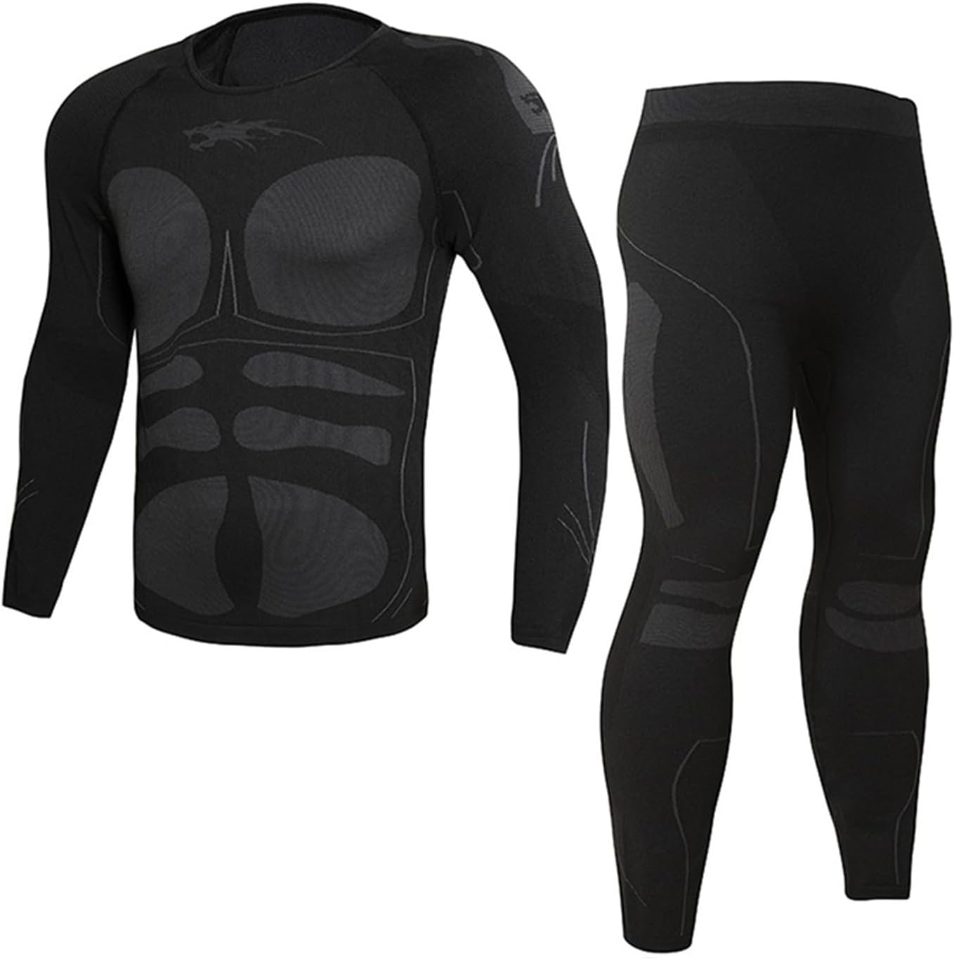 GenericThermal Underwear for Men Extreme Cold Pants Fleece Lined Base Layer Shirt mens Long Johns Waffle Thermal Set