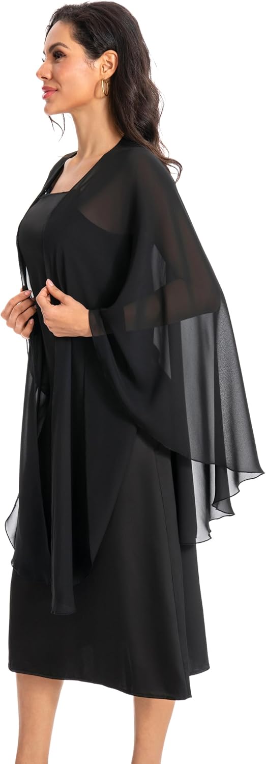 Baoqiya Chiffon Shawls and Wraps Wedding Party Shawl Scarf for Women Bridal Evening Dress on Special Occasion Dresses - Image 2