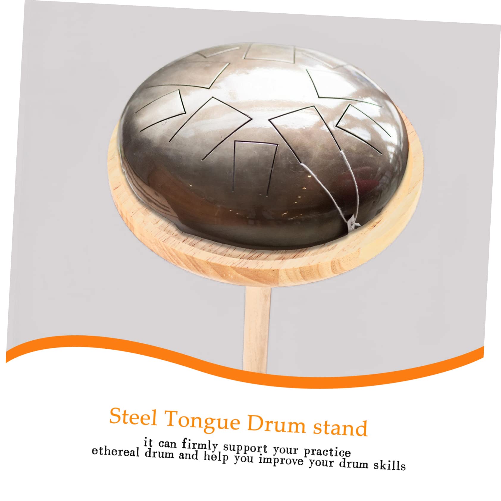 Toyvian Support en Bois Multifonctionnel pour Handpan Support Pratique pour Sons Aériens et Percussion