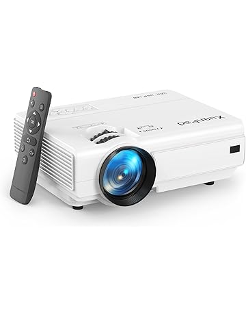 XuanPad Mini Projector, 2025 Upgraded 14000L Portable Video Home Projector, HD 1080P Supported, Compatible with TV Stick, HDMI, USB, AV, Laptop, iPhone, Android Smartphone