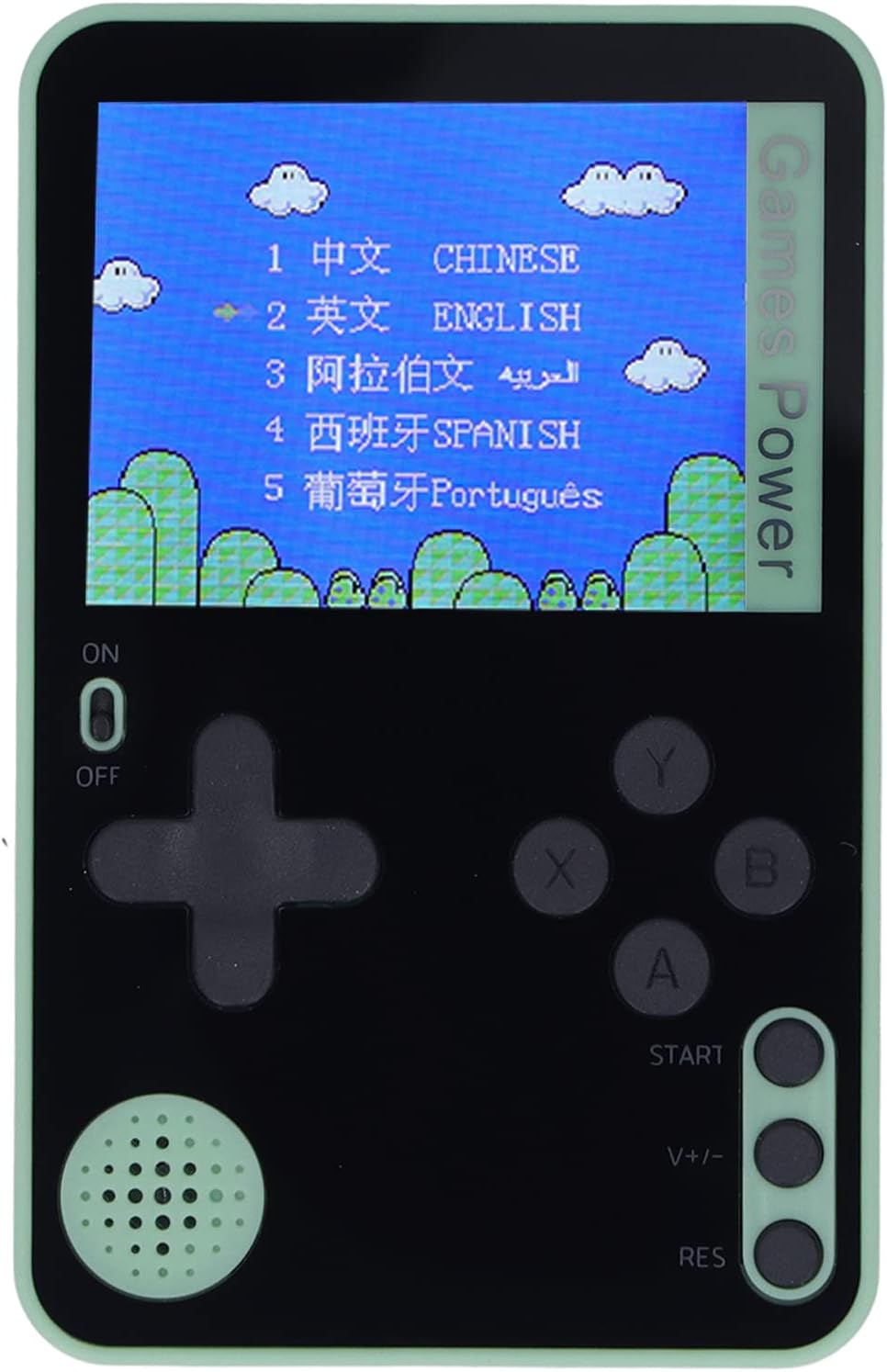 Keenso Game Boy de Pantalla a Color de 2,4 Pulgadas, Cumpleaños de Regalo de Máquina de Juego Portátil para Niños, Adultos(Verde)