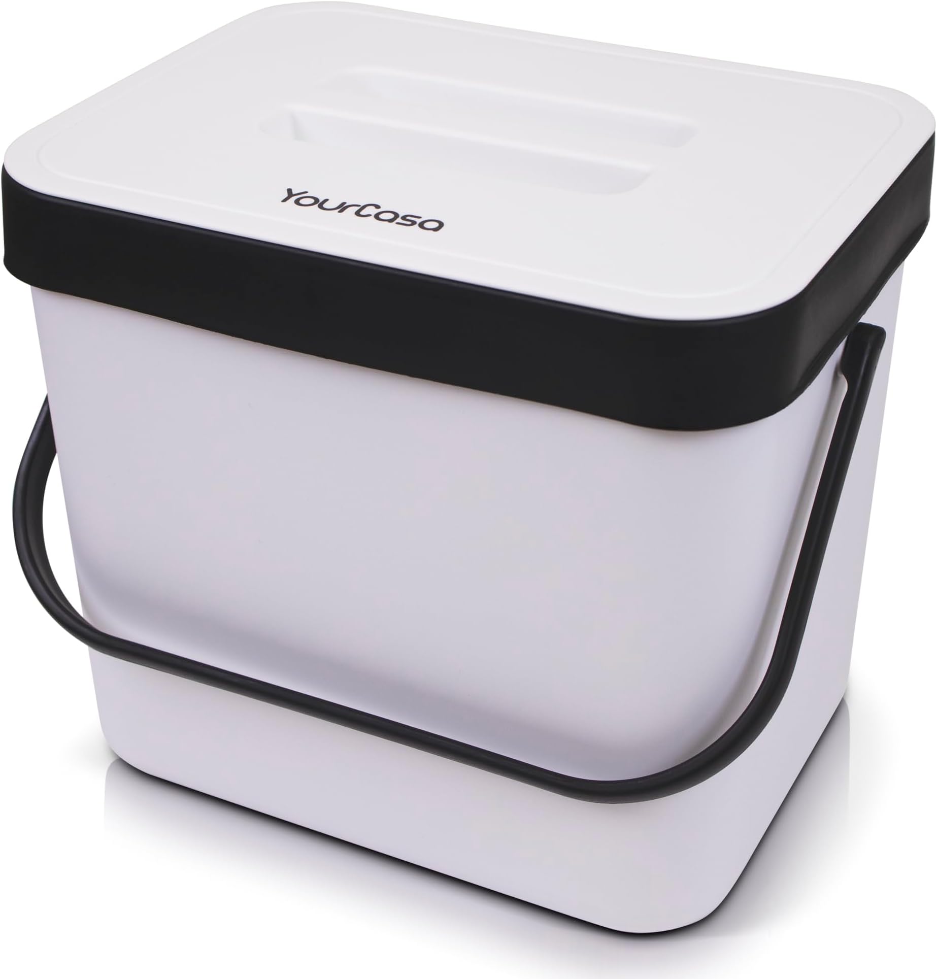 Bio Mülleimer 10 Liter - Geruchsdicht Mit Wandmontage Für Küche & Camping