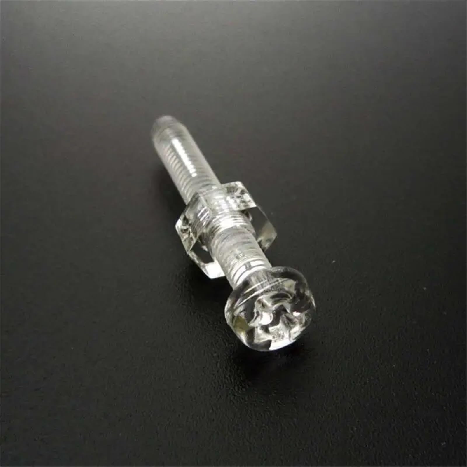 Lfang-Boulons à Cinq pans Acrylic Clear Plastic Nylon M3-M6 Round Head Screw Bolt + Nut, 50sets, Durable et résistant à la Corrosion(M3x25mm)