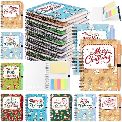 Amazon.com : XEQWZVFR 12 Sets 24Pcs Notebooks with Pens Multi-Colored ...
