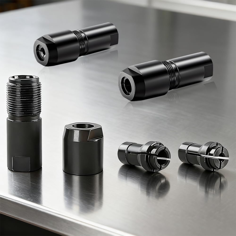 Zestaw adapterów do szlifierek kątowych, 2-częściowy zestaw adapterów do szlifierki prostej (6 mm + 3 mm) do wykończenia krawędzi, adapter szlifierski, polerowanie, narzędzie do konwersji do