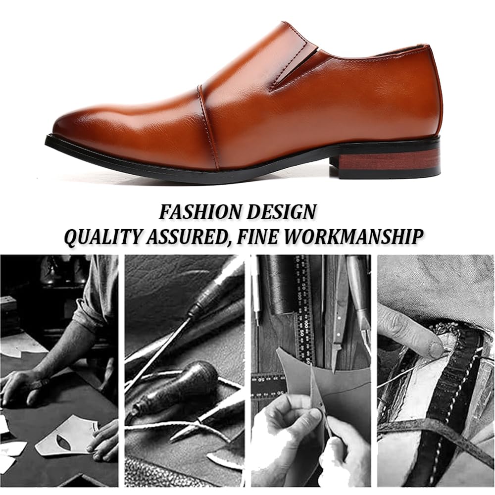 Scarpe Oxford da Uomo in Vera Pelle Scarpe Eleganti con Lacci Mocassini Antiscivolo Mocassini da Guida Traspiranti