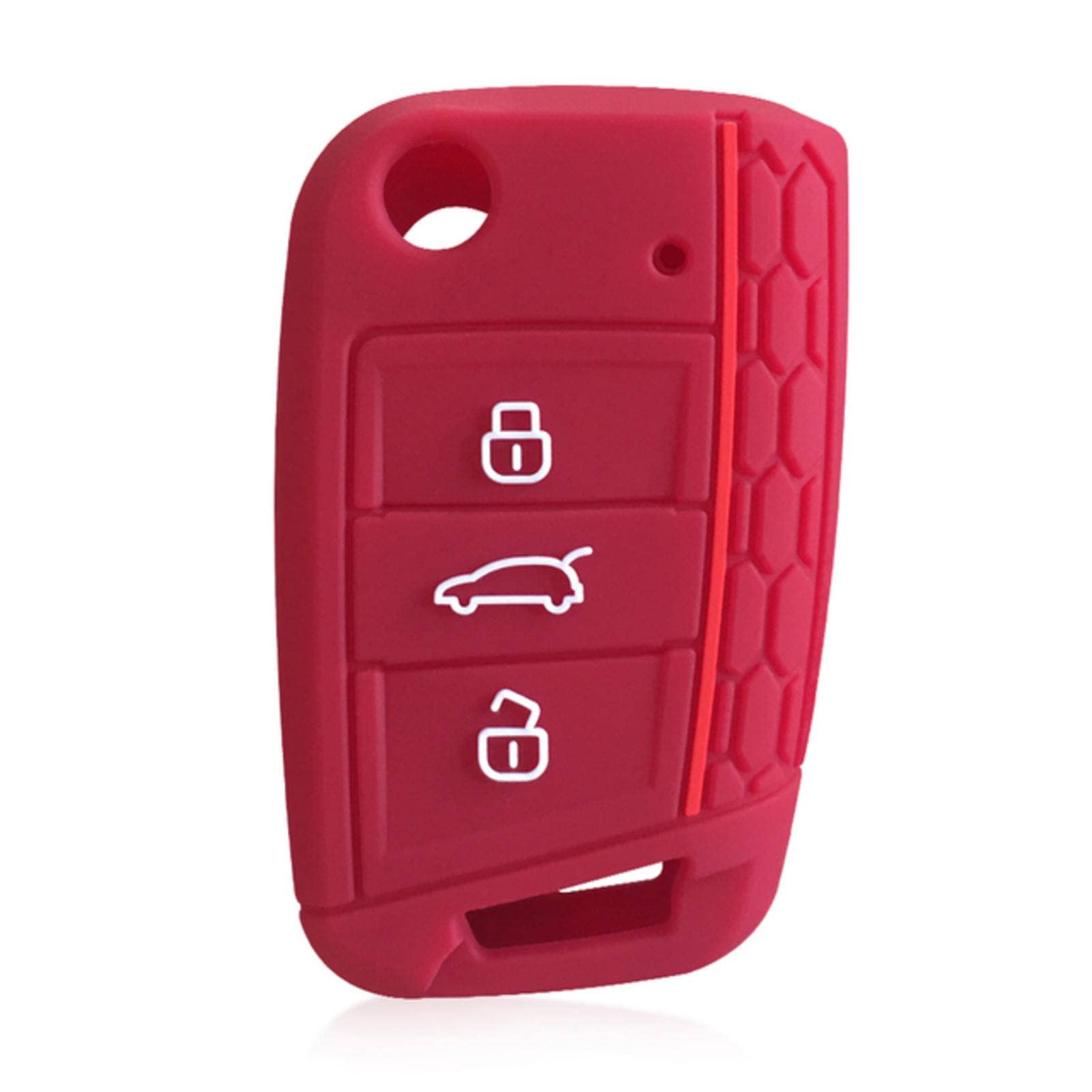 Car Key Cover For Skoda Octavia A7 Rapid, Karoq, Fabia, Leon Seat, Ibiza Ateca, VW Golf 7, Polo, Tiguan, T-Rock And Other Car Silicone Key Cover