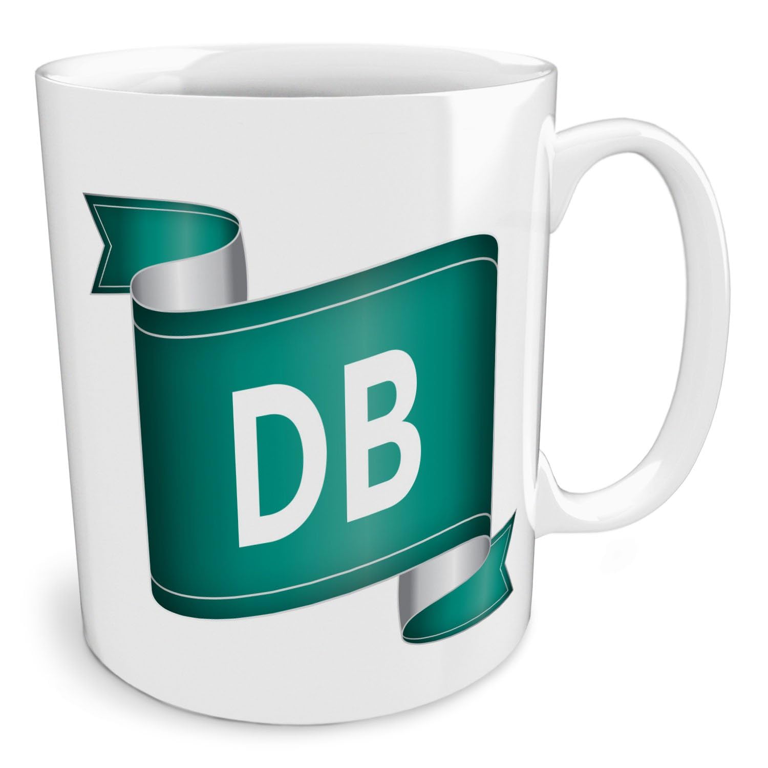 Black Raven DesignDB | Initials, Ceramic Mug, 11fl oz