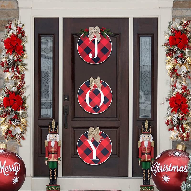 Ghirlanda Natalizia Preilluminata Per Scale - 183cm, Luci Senza Fili, Decorazione Con Fiocchi E Bacche - Foto 11