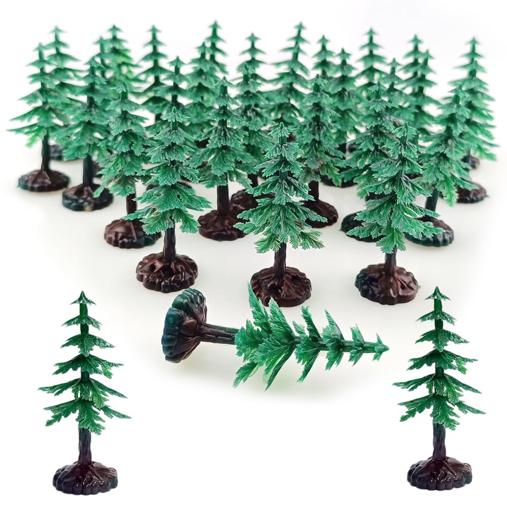 Amazon.com: FAZHBARY 30 PCS Miniature Trees Miniature Christmas