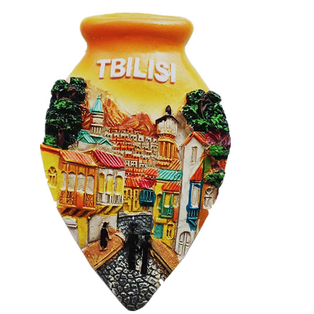 Muyu Magnet Tbilisi Georgia 3D Fridge Magnet Souvenir Gift Home Kitchen Refrigerator Decoration Magnetic Sticker Collection