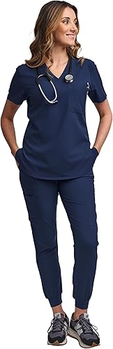 Miniatura 6 de Conjunto de camiseta y pantalón deportivo para mujer de enfermería médica GT 4FLEX