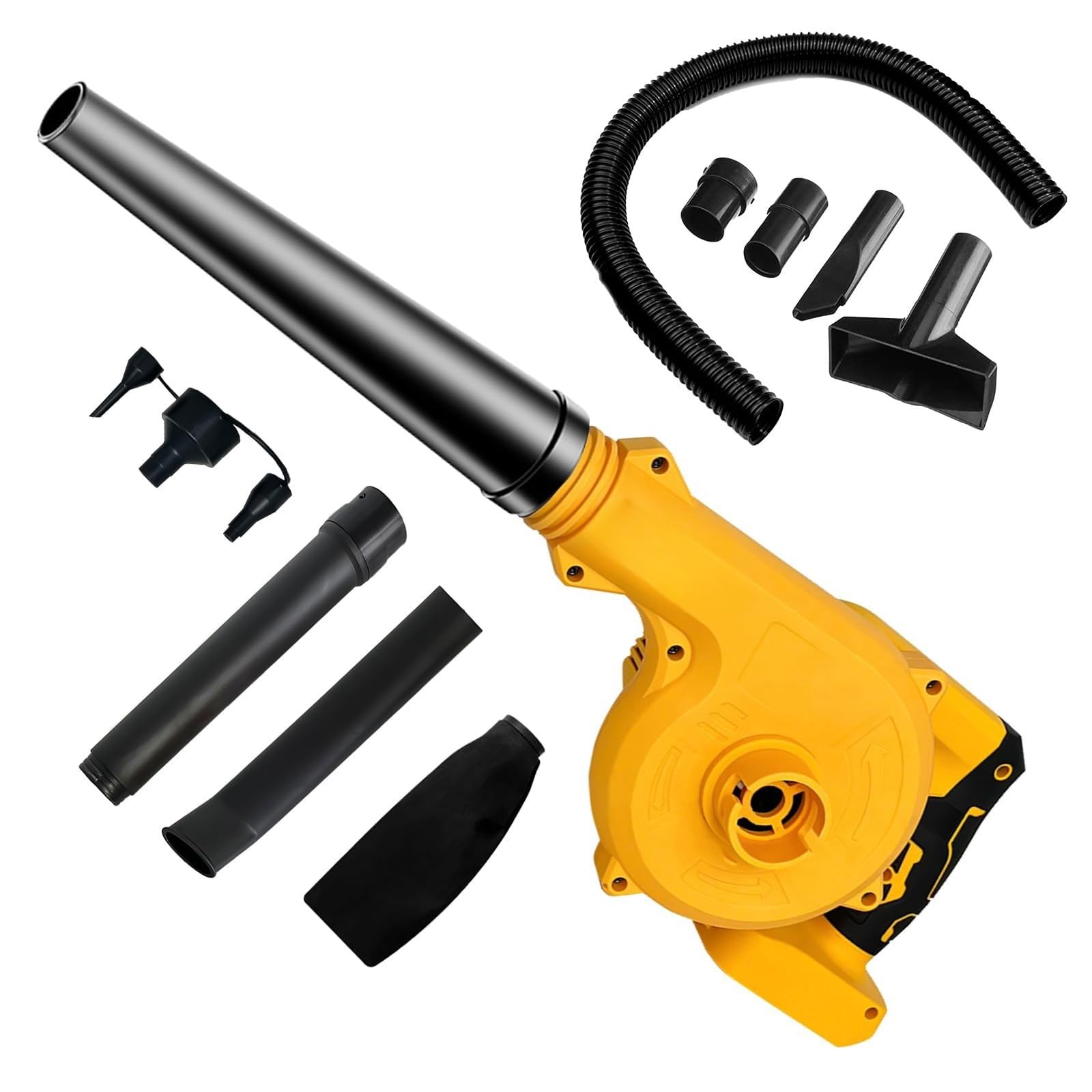 THE WHITE SHOP Mini Cordless Leaf Blower for Battery, Replace for Air Blower, Vacuum150CFM Up to 120MPH, 2-in-1 Handle Electric Blower(Battery Not Included)