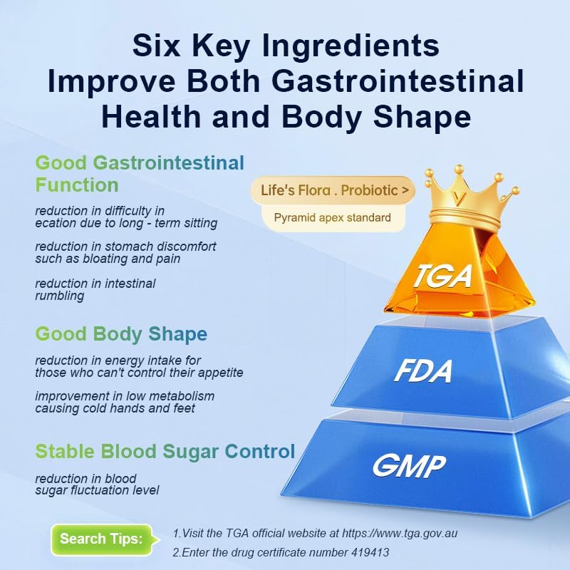 Miniatura 4 de Life's Flora - Suplementos probióticos funcionales para restauración gástrica (30 bolsas)