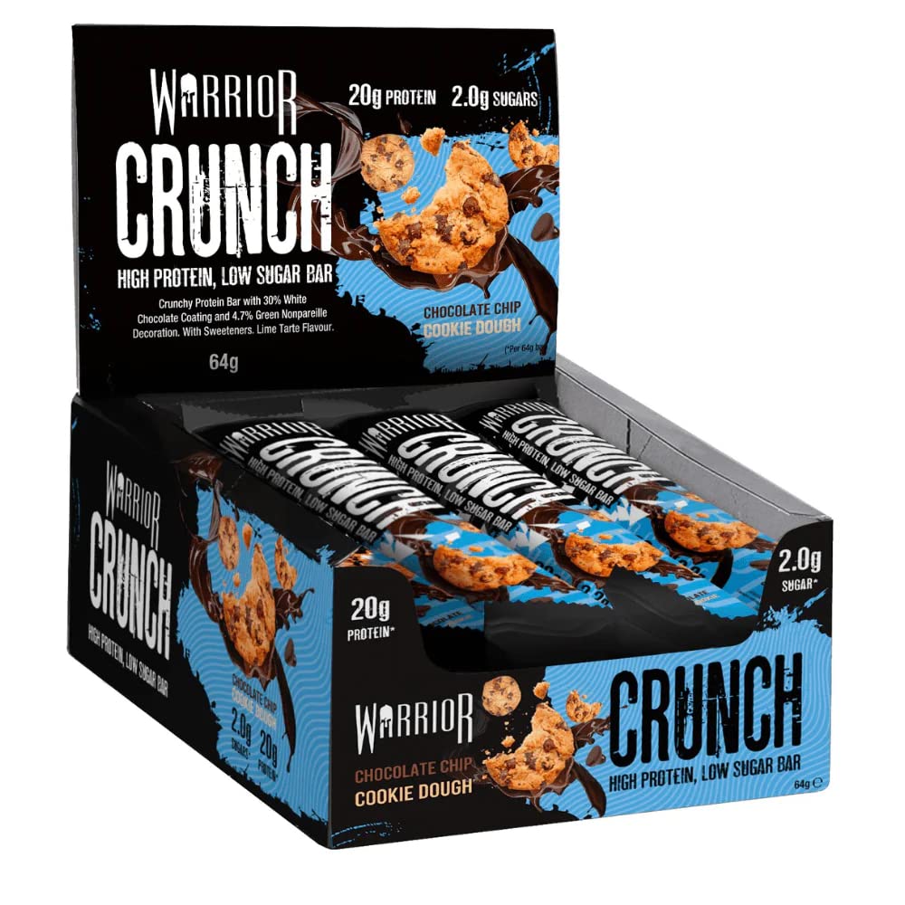 Warrior Crunch Choc Chip Cookie Dough Bar 64g