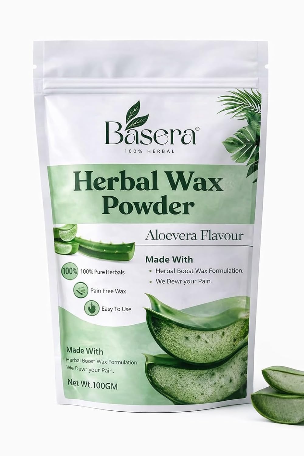 BASERA Herbal Wax Powder Aloe Vera Flavour | Natural Hair Removal Wax Powder for Women & Men | Bikini Smooth Skin Finish |... - Review, Price and Buying Guide