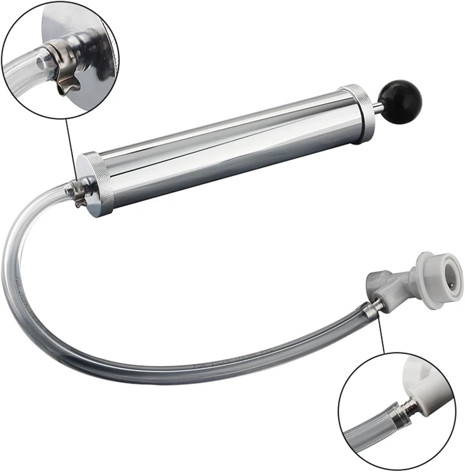 1pc Beer Keg Air Pump,Co2 Pump With Gas Ball Lock,8 Inch Party Pump Beer Keg Tap Kit Homebrew Kegging Brewing Equipment