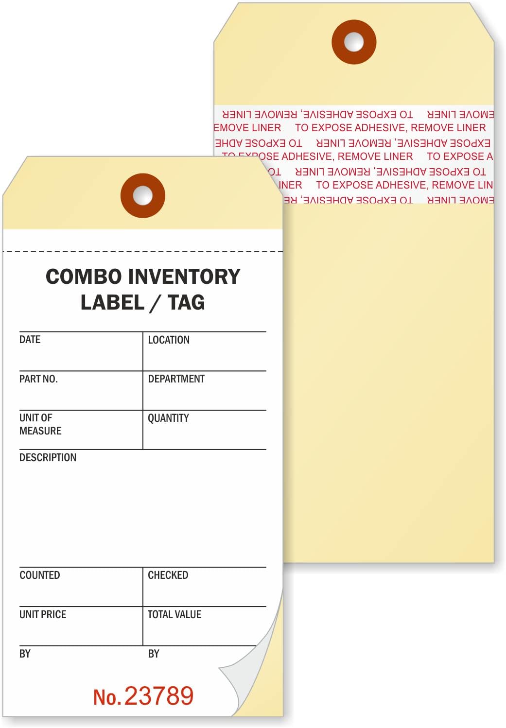 Amazon.com : MyAssetTag 2 Part Sequentially Numbered Inventory Tags | 3 ...