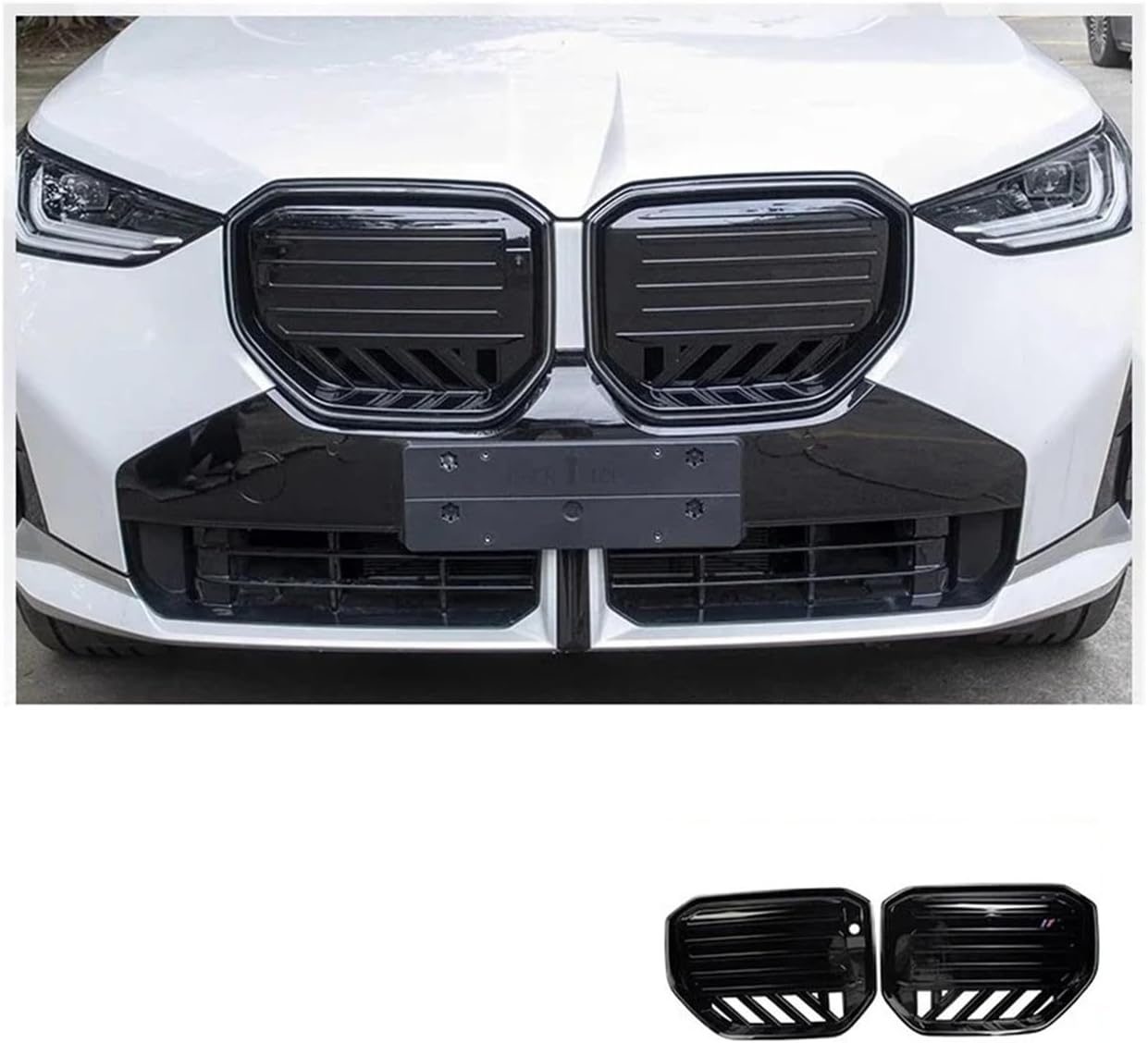 Front Kidney Grille for BMW X3 G45 2025 ABS Black